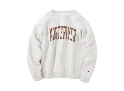 Champion x JOURNAL STANDARD relume JS Stitch Print Sweatshirt "Gray"