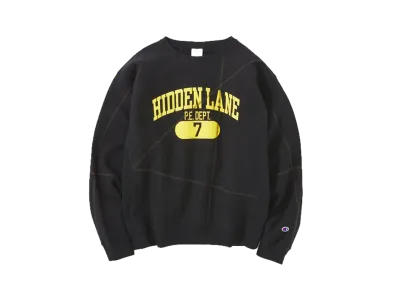 Champion x JOURNAL STANDARD relume JS Stitch Print Sweatshirt "Black/Yellow"