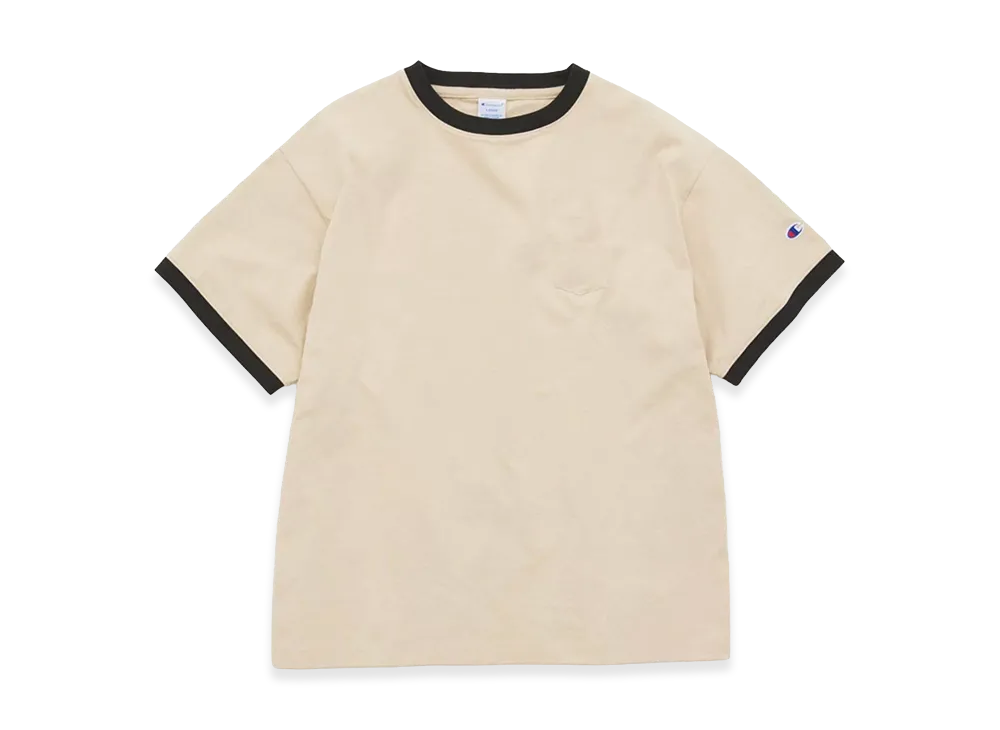 Champion x JOURNAL STANDARD Ringer Pocket T-Shirt "Beige"