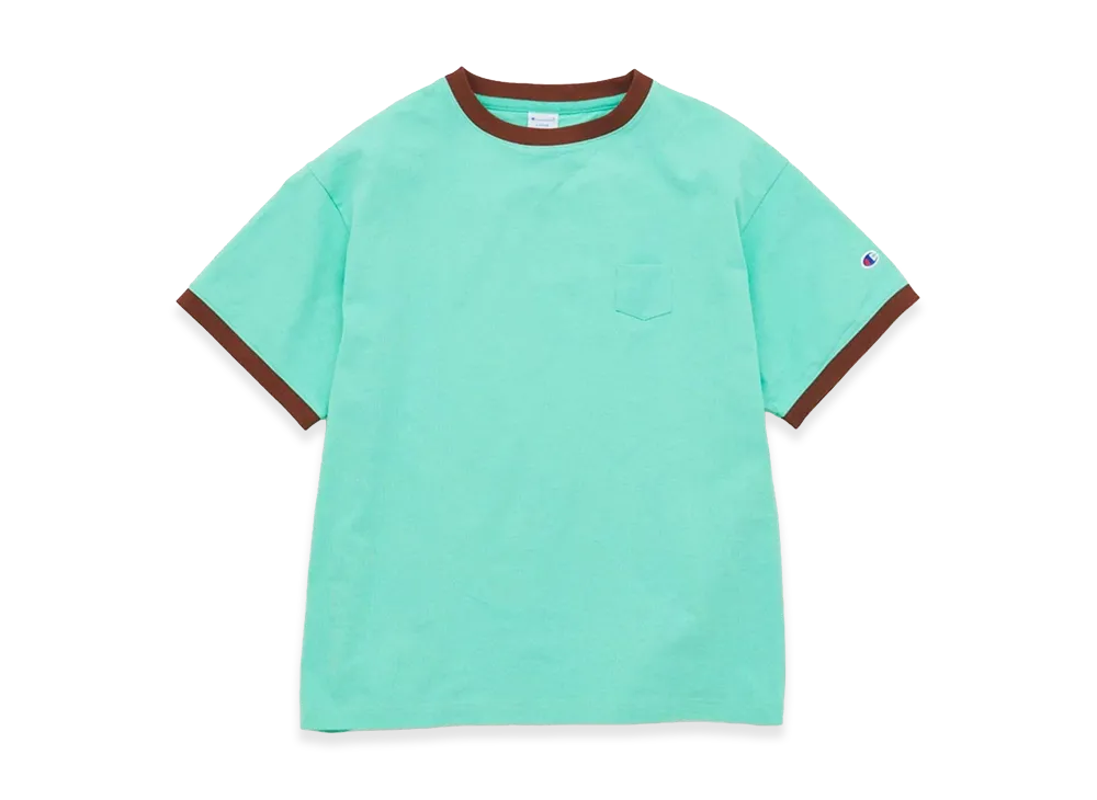 Champion x JOURNAL STANDARD Ringer Pocket T-Shirt "Green D"