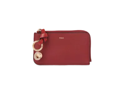 Chloe Alphabet Coin Purse "Deep Claret"