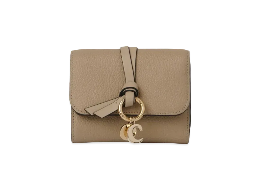 Chloe Alphabet Small Tri-Fold "Argil Brown"