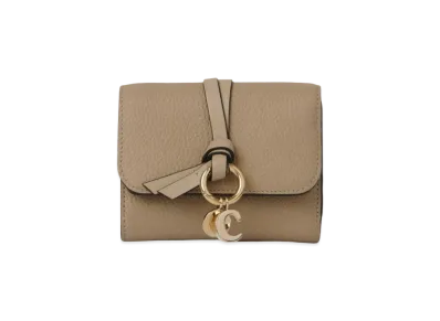 Chloe Alphabet Small Tri-Fold "Argil Brown"