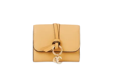 Chloe Alphabet Small Tri-Fold "Quiet Brown"