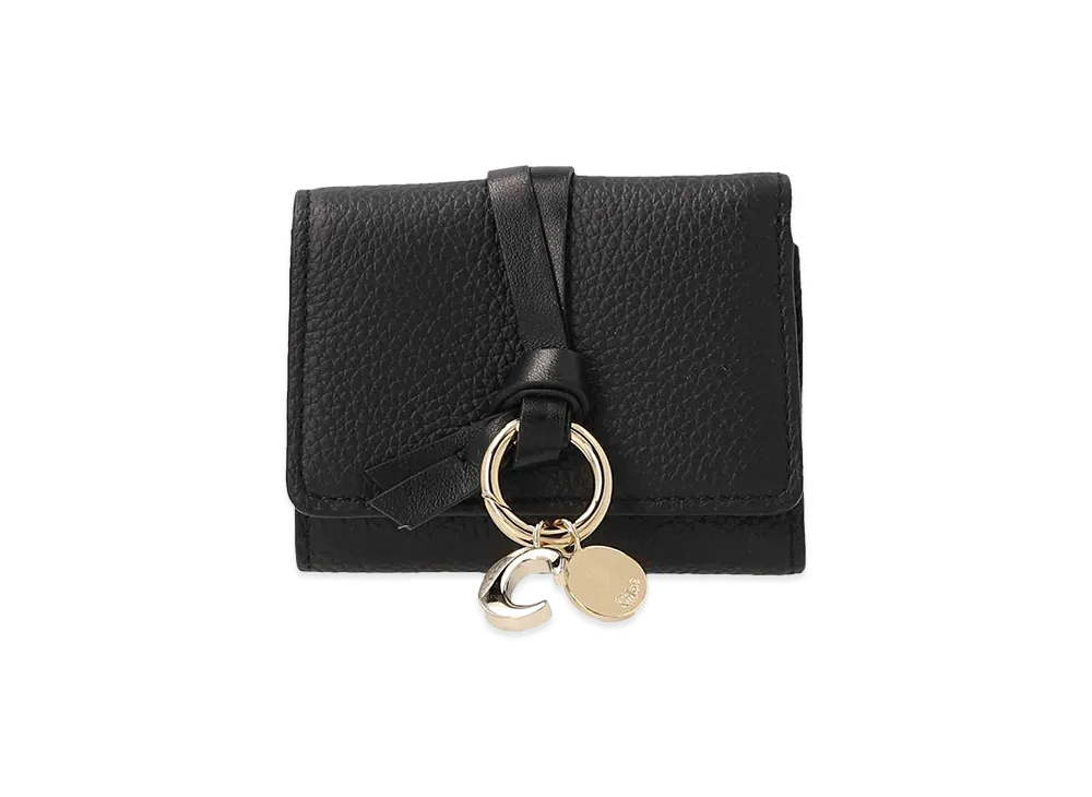 Chloe Women's Leather Alphabet Wallet "Black"