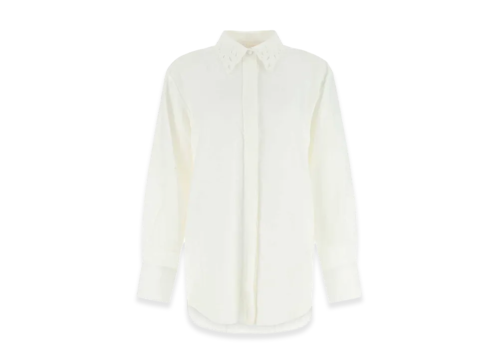 Chloe Women's Linen Oversize Shirt "White"