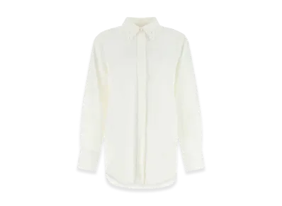 Chloe Women's Linen Oversize Shirt "White"