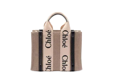 Chloe Women's Fabric Small Woody Shopping Bag "Beige"