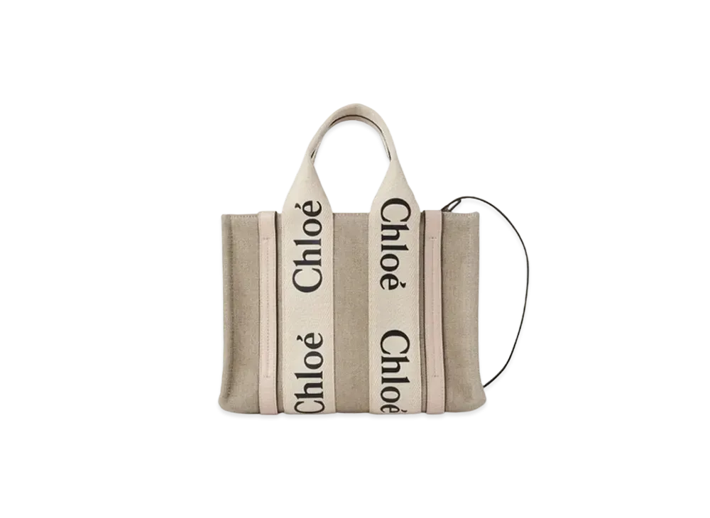 Chloe Small Woody Tote Bag "Cement Pink"