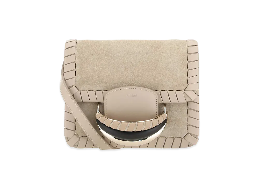 Chloe Women's Suede Kattie Shoulder Bag "Beige"