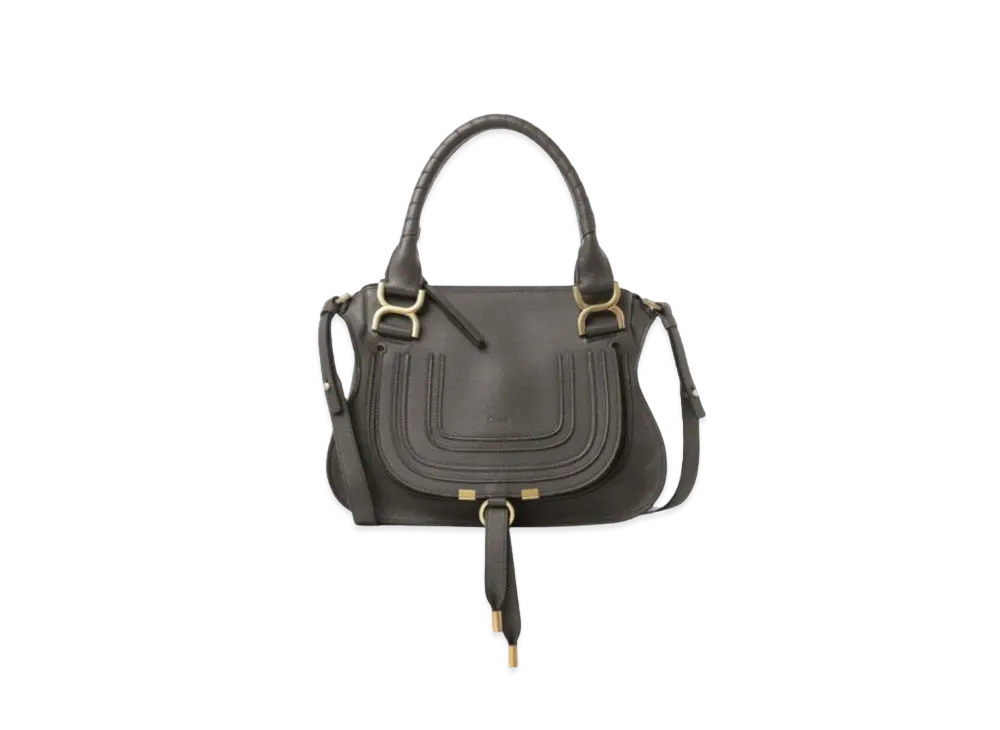Chloe Marcie Small Double Carry Bag "Elephant Grey"