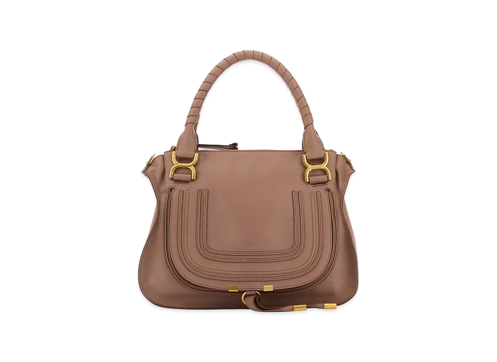 Chloe Women's Leather Medium Marcie Handbag "Antiqued Pink"