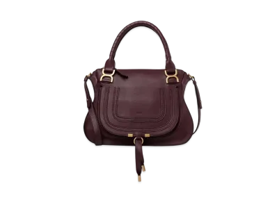 Chloe Marcie Bag In Grained Leather "Dimness Purple"