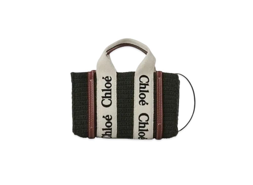 Chloe Mini Woody Tote Bag "Elephant Grey"
