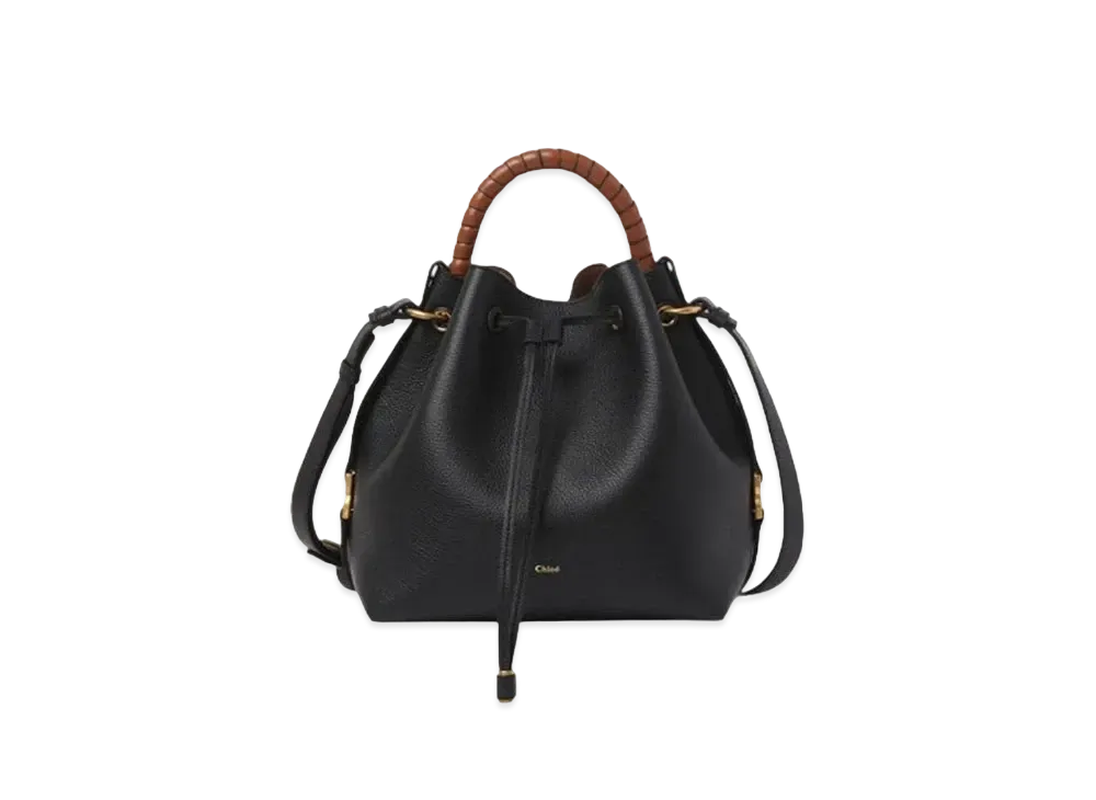 Chloe Marcie Bucket Bag "Black"