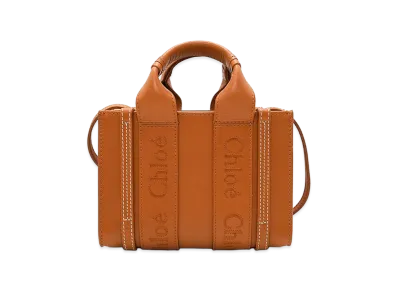 Chloe Women's Woody Mini Tote Bag "Caramel"