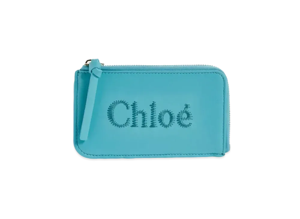 Chloe Sense Small Purse Shiny Calfskin "Aqua Sea"