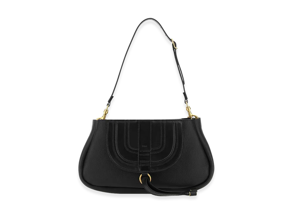 Chloe Women's Leather Marcie Shoulder Bag "Black"