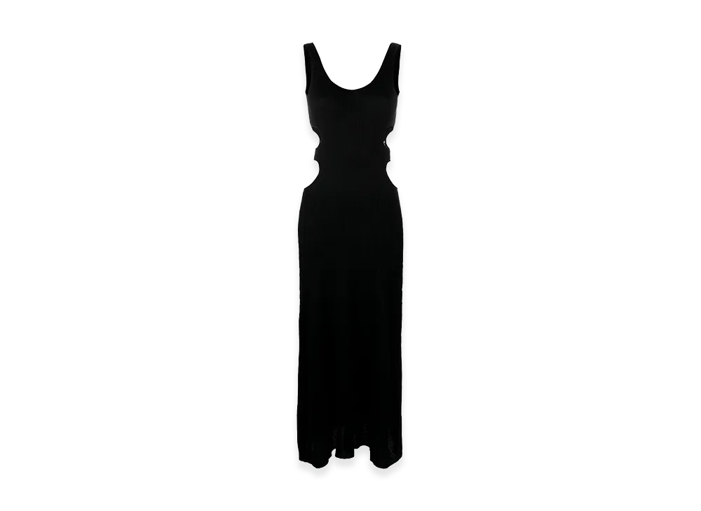 Chloe Women's Silk Blend Long-Cut Dress "Black"