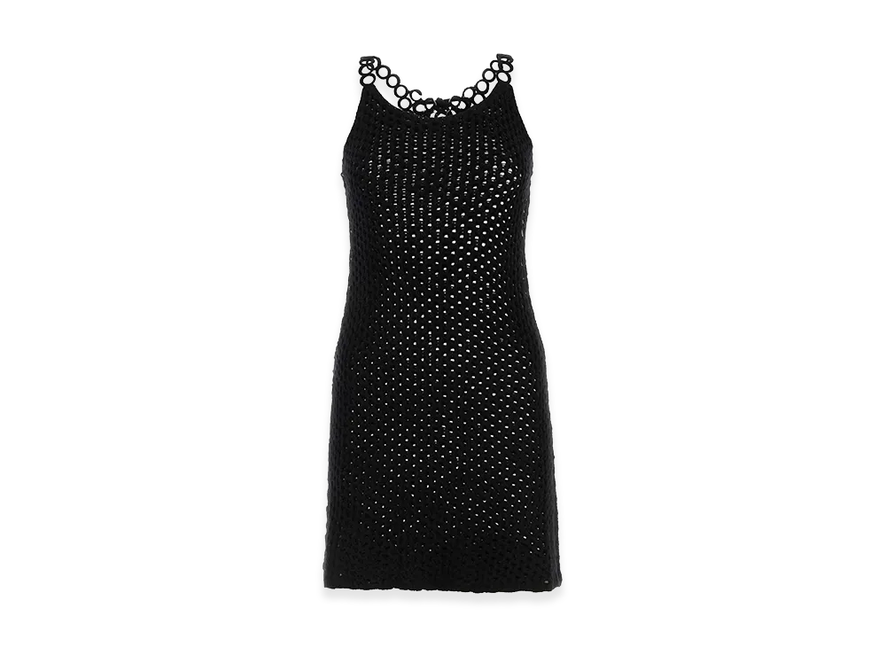 Chloe Women's Crochet Mini Dress "Black"