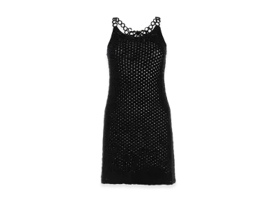 Chloe Women's Crochet Mini Dress "Black"