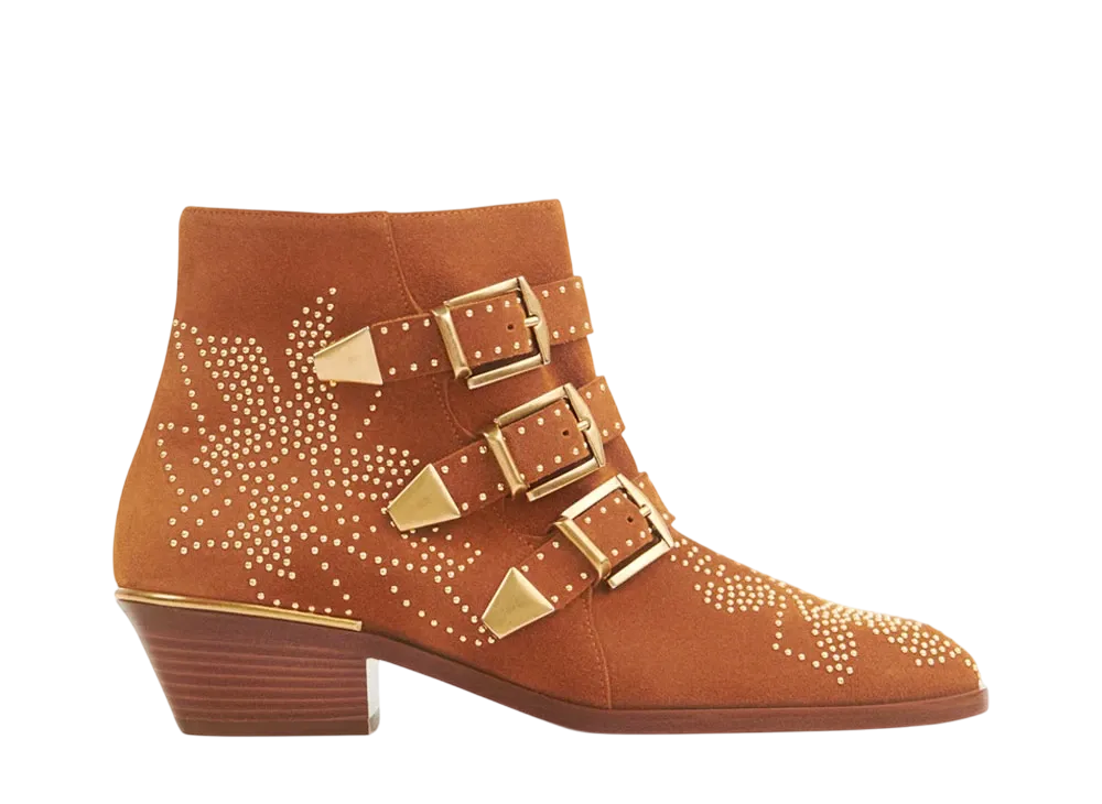 Chloe Women's Susanna ankle boot "Ginger Brown"