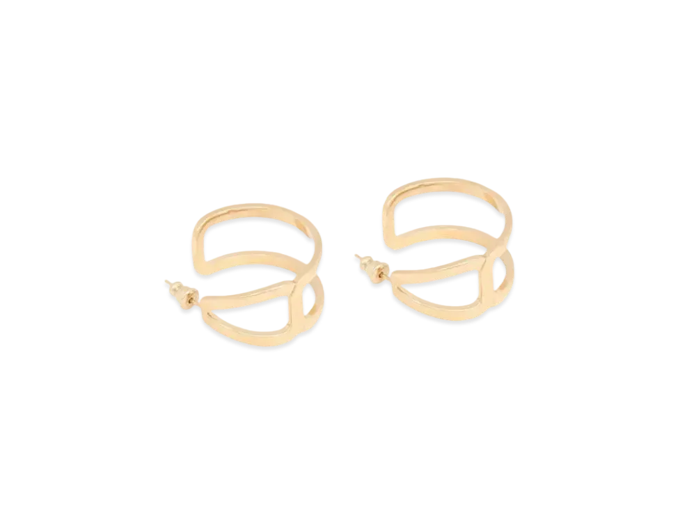Chloe Marcie Hoop Earrings "Bright Gold"
