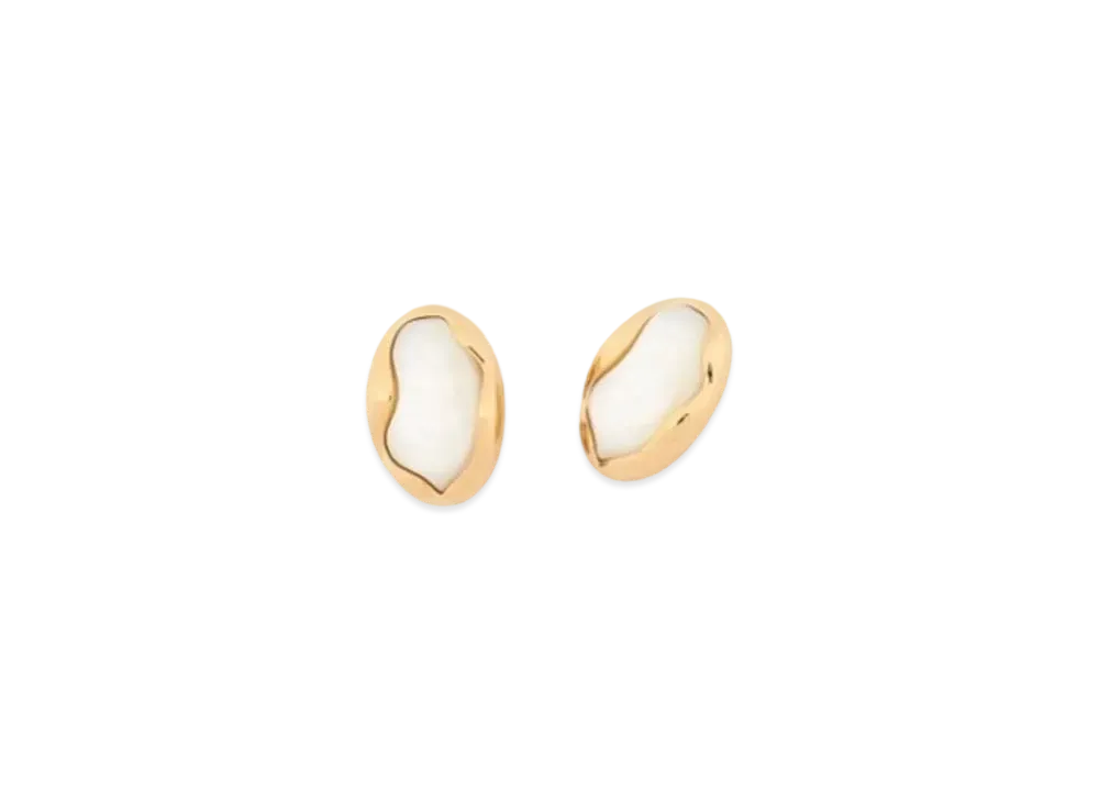 Chloe Sybil Clip-On Earrings "Pearl"