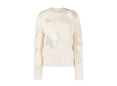 Chloe Women's Cashmere High-Neck Sweater "White"