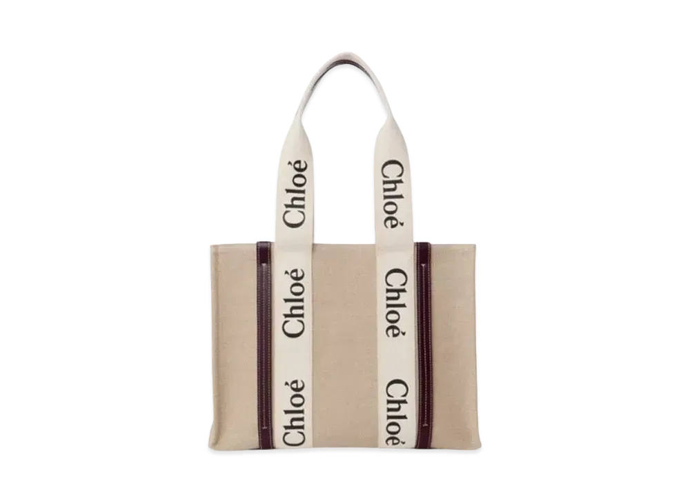 Chloe Medium Woody Tote Bag "Deep Violine"
