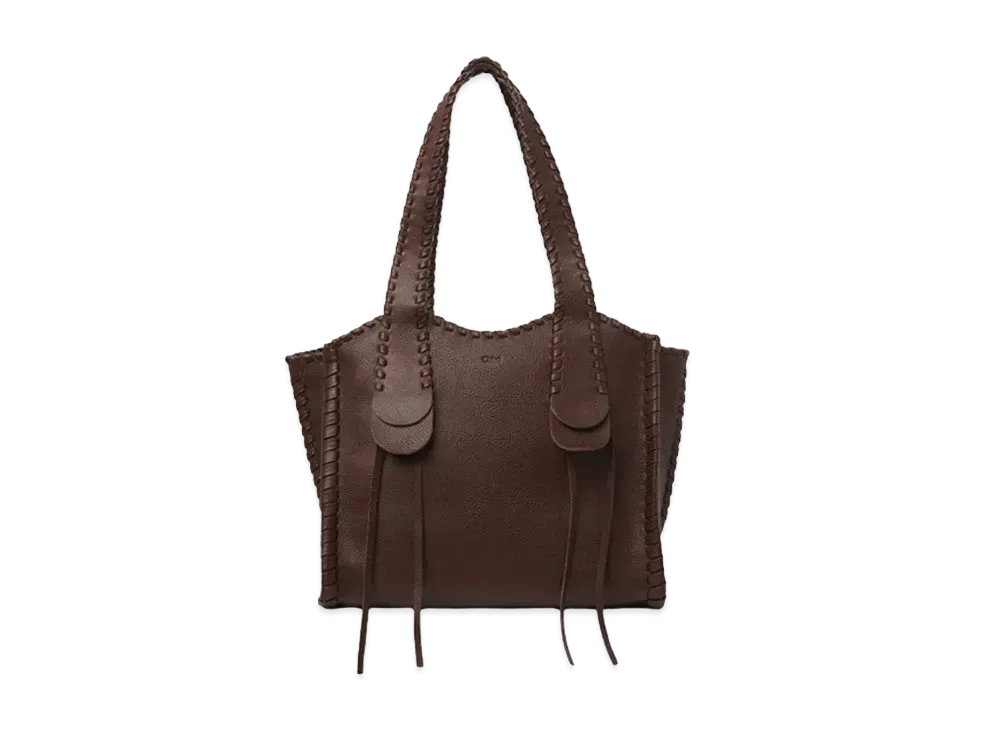 Chloe Medium Mony Tote Bag "Chocolate"