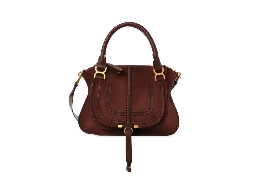 Chloe Marcie Double Carry Bag "Saffron Red"