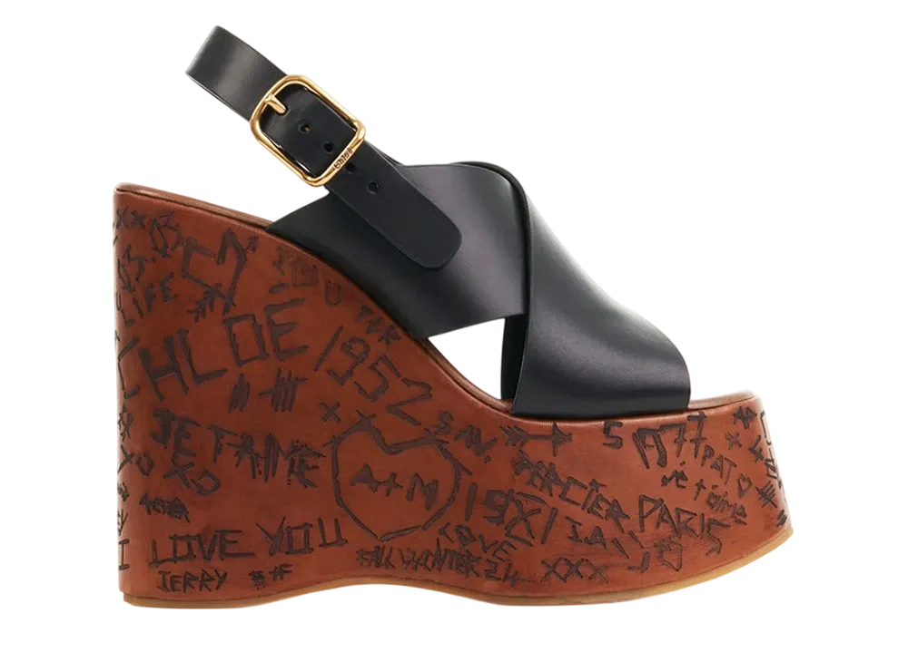 Chloe Women's Maxime Wedge Sandal "Black"