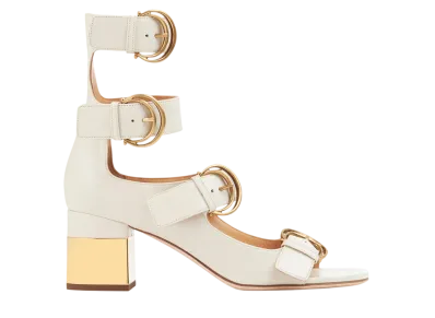 Chloe Women's Alize Heeled Sandal "Eggshell"
