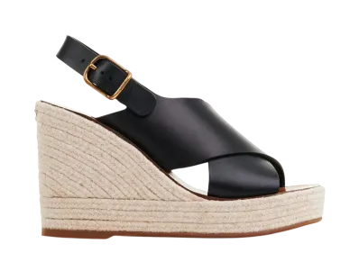 Chloe Women's Pary Wedge Espadrille "Black"