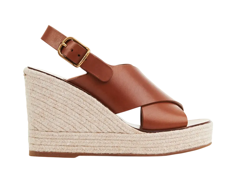 Chloe Women's Pary Wedge Espadrille "Ginger Brown"
