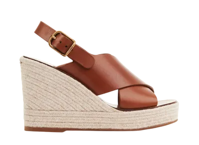 Chloe Women's Pary Wedge Espadrille "Ginger Brown"