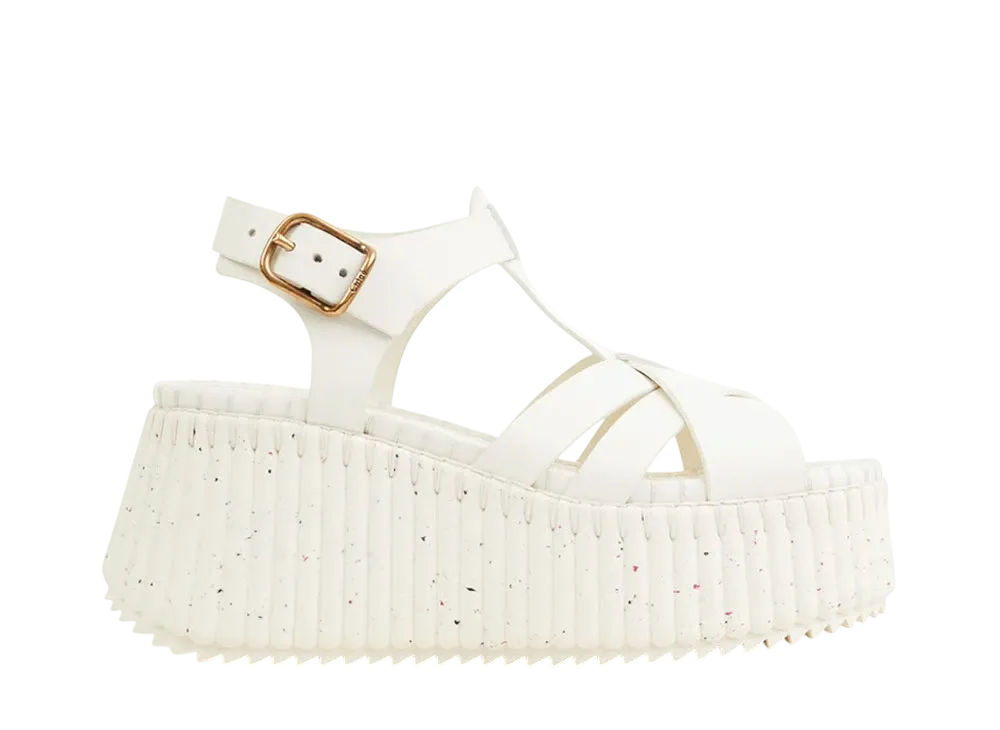 Chloe Women's Nama Wedge Sandal "Eggshell"