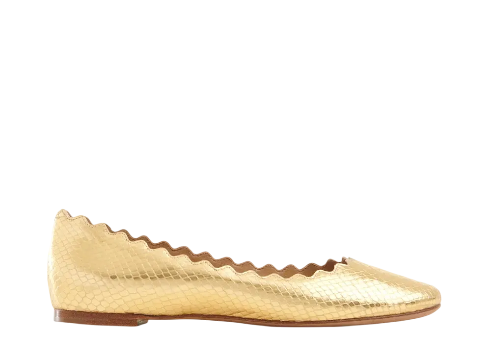 Chloe Women's Lauren ballerina "Gold"