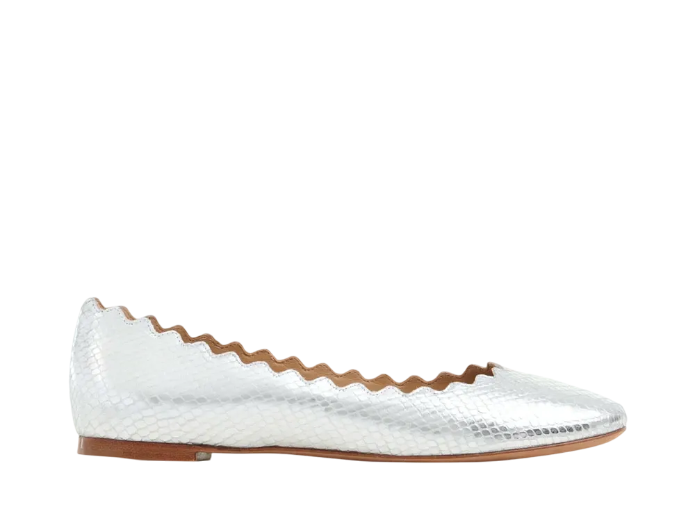 Chloe Women's Lauren ballerina "Silver"