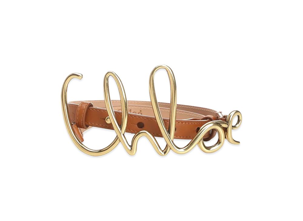 Chloe Women's Iconic Small Belt "Brown"