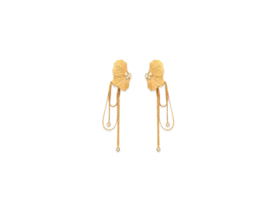 Chloe The Chloe Flowers Earrings "Vintage Gold"