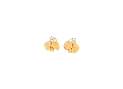 Chloe The Chloe Flowers Earrings "Vintage Gold"