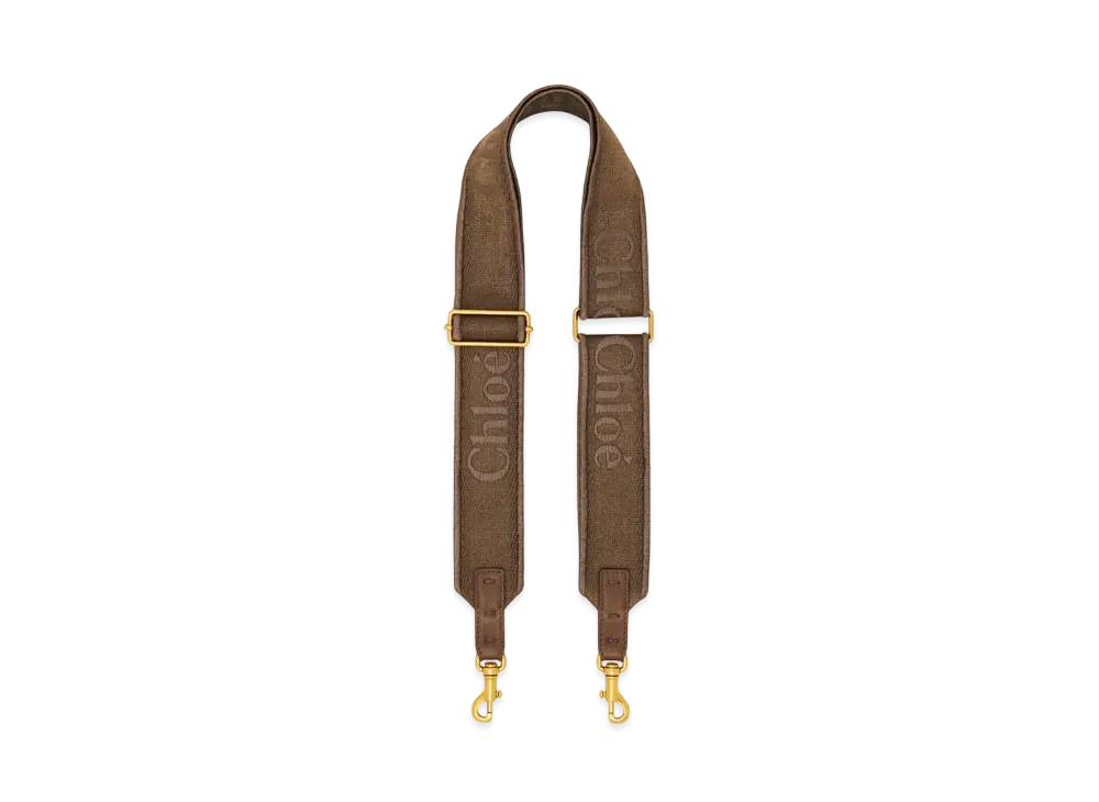 Chloe Adjustable Strap In Canvas "Dark Nut"