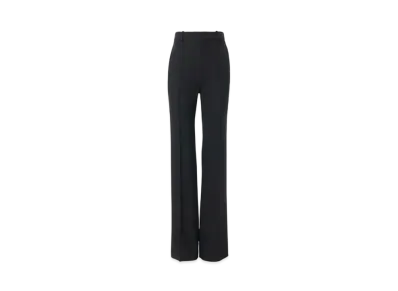 Chloe High-Waisted Pants In Wool Gabardine "Black"