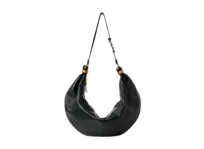 Chloe Large Bracelet Hobo Bag In Grained Leather "Black"