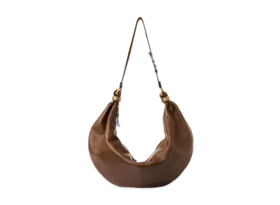 Chloe Large Bracelet Hobo Bag In Grained Leather "Dark Khaki"