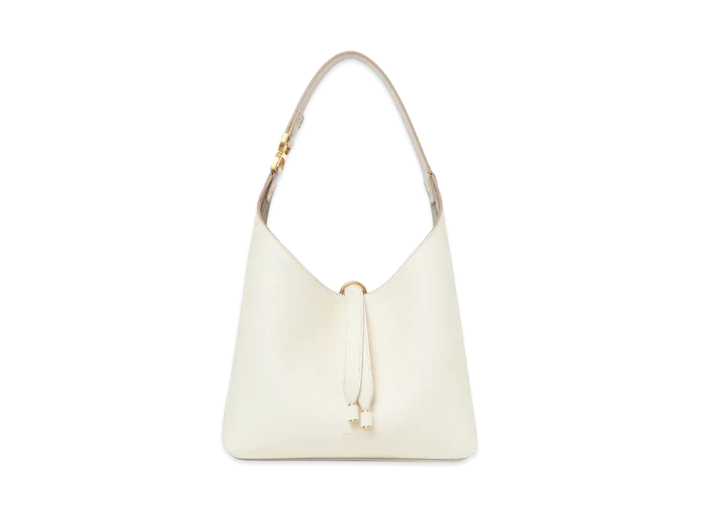 Chloe Small Marcie Hobo Bag In Grained Leather "Misty Ivory"
