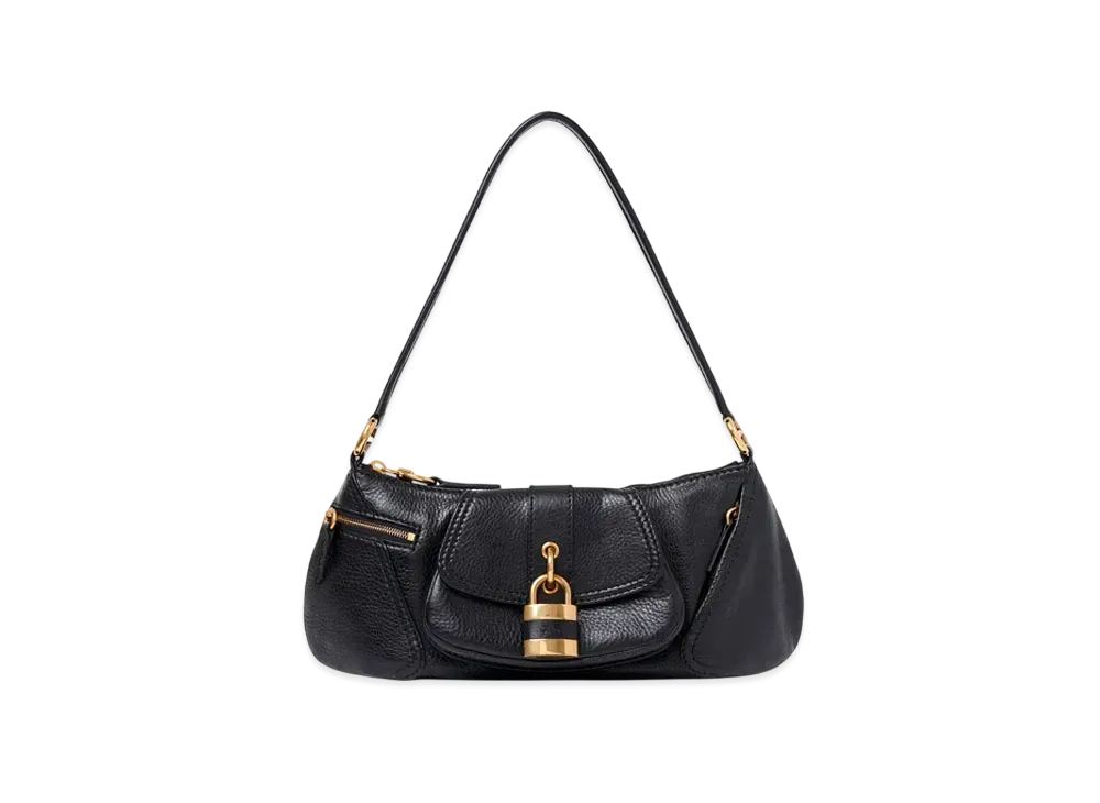 Chloe The 99 Shoulder Bag In Grained Leather "Black"
