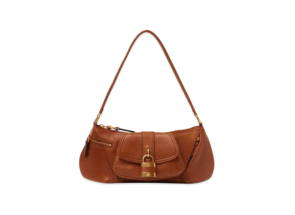 Chloe The 99 Shoulder Bag In Grained Leather "Clay Brown"